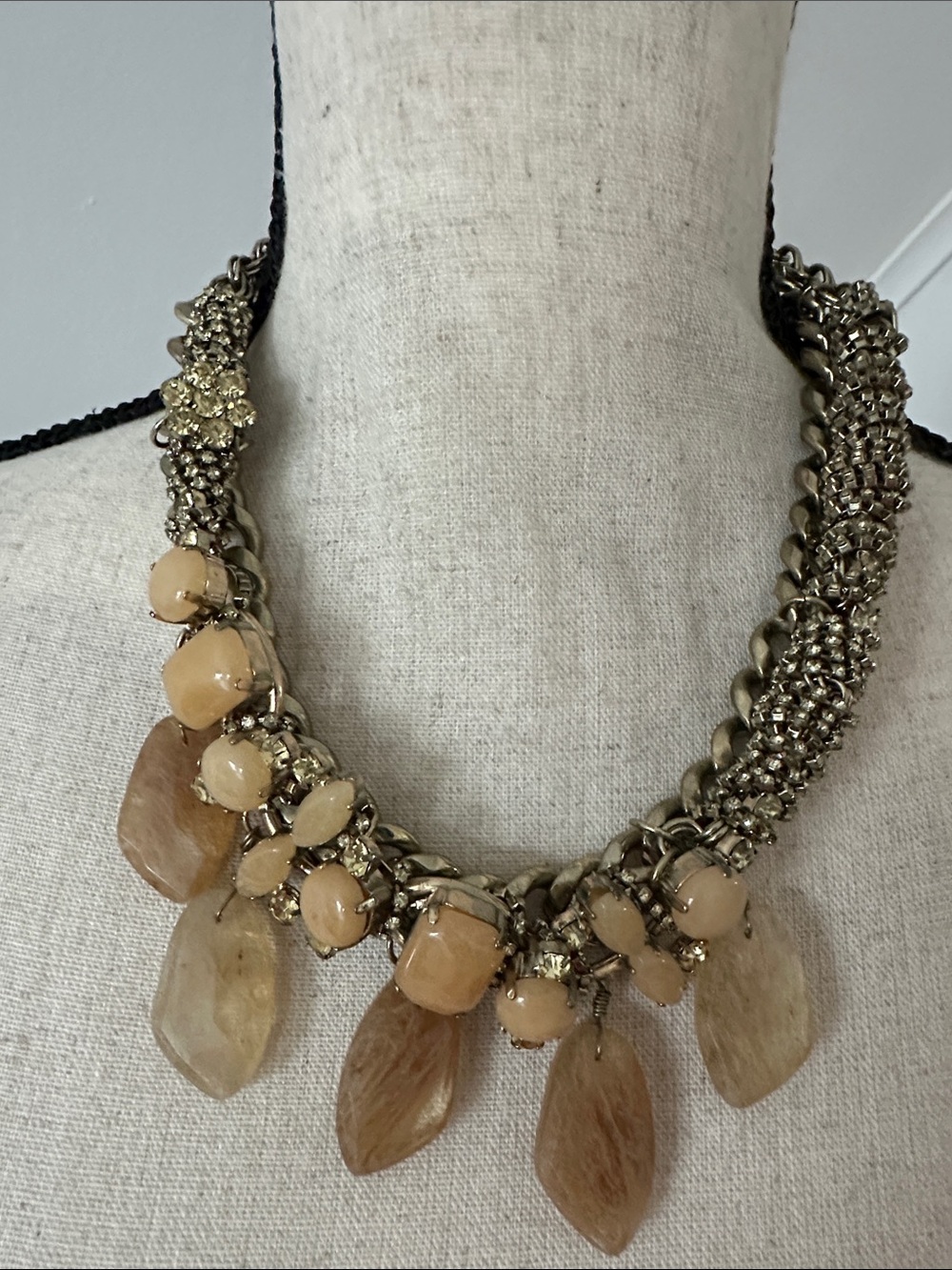 Beige Statement Necklace Women Jewelry
